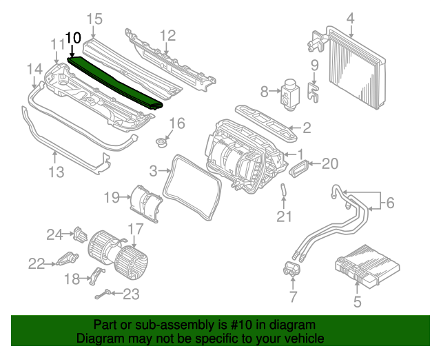 64119069895 19921999 BMW Microfilter H6410D (64119069895) BMW