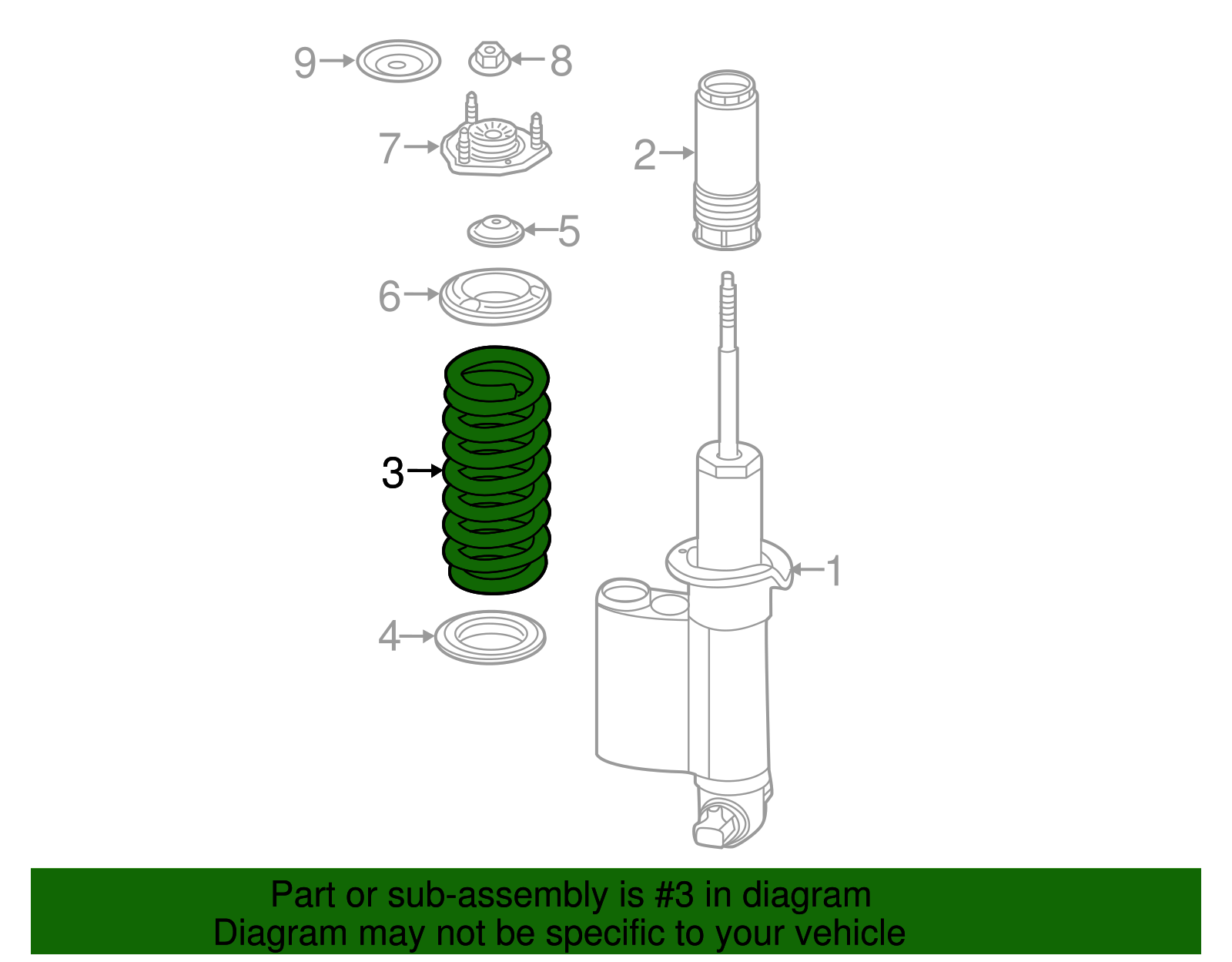 Front Coil Spring - GM (84330586)