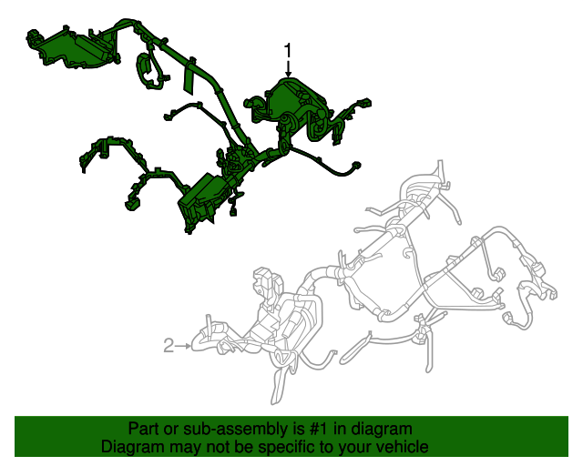 20152016 Nissan Pathfinder Wire Harness 240129PB0A Nissan Parts Plus