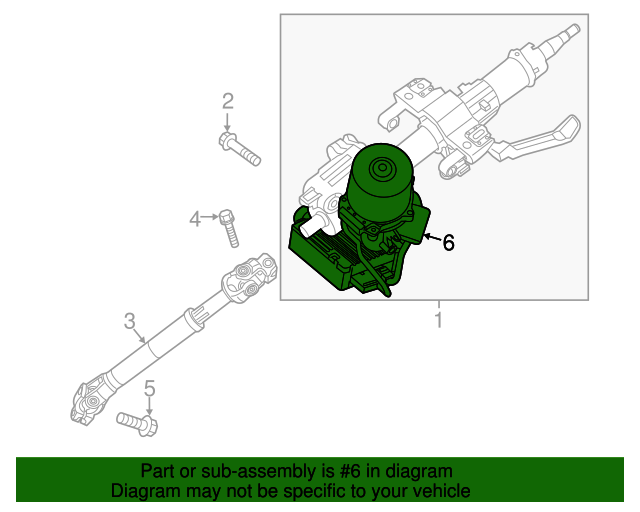 20142018 Kia Power Steering Assist Motor 563303X500 Kia Parts Fast
