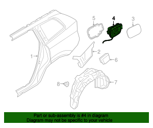 2016-2019 Volvo XC90 Fuel Pocket 32227045 | TascaParts.com