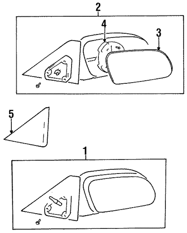 Right Exterior Genuine Hyundai 87605-22210-CA Rear View Mirror Assembly Right Exterior Genuine Hyundai 87605-22210-CA Rear View Mirror Assembly