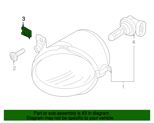 Fog Lamp Assembly U N-904-196-02