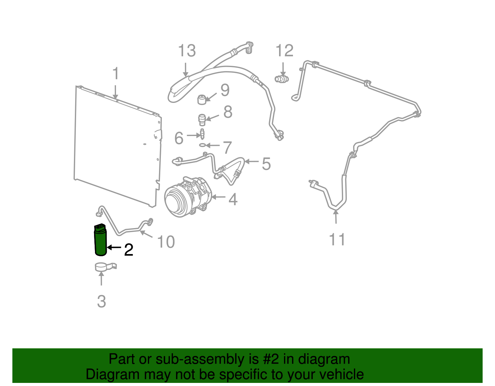 Air Conditioning Receiver Drier - GM (89019119)