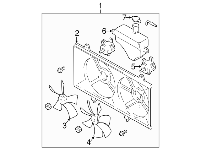 Mazda L3M8-15-140A Engine Cooling Fan Blade