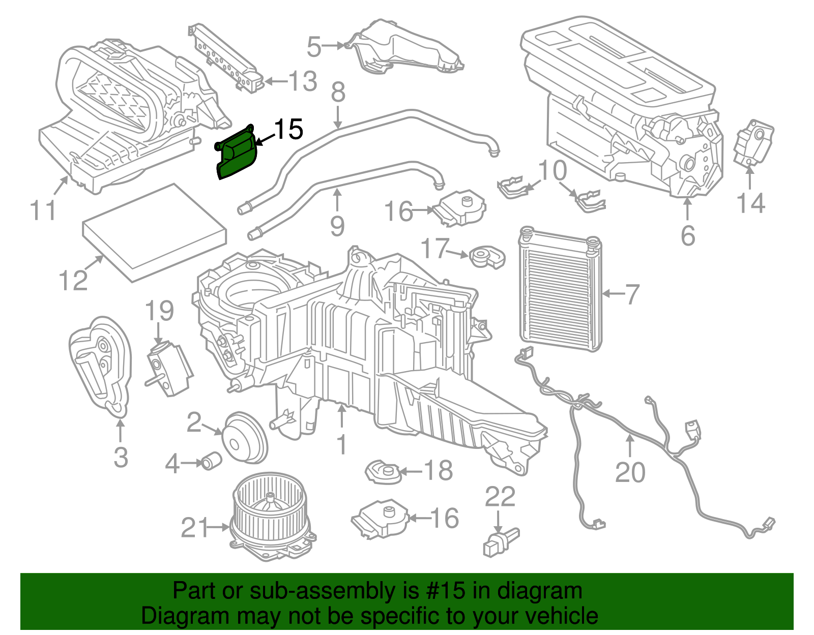 Motorcraft™ HVAC Air Inlet Door Actuator - Ford (YH-2004)