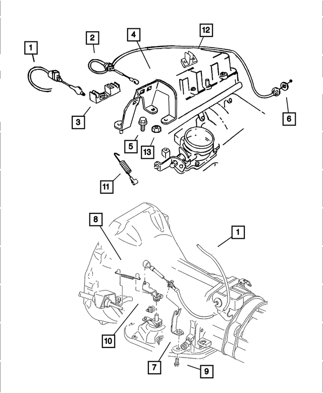 20012004 Jeep Cable Bracket 52078867 Mopar Estores