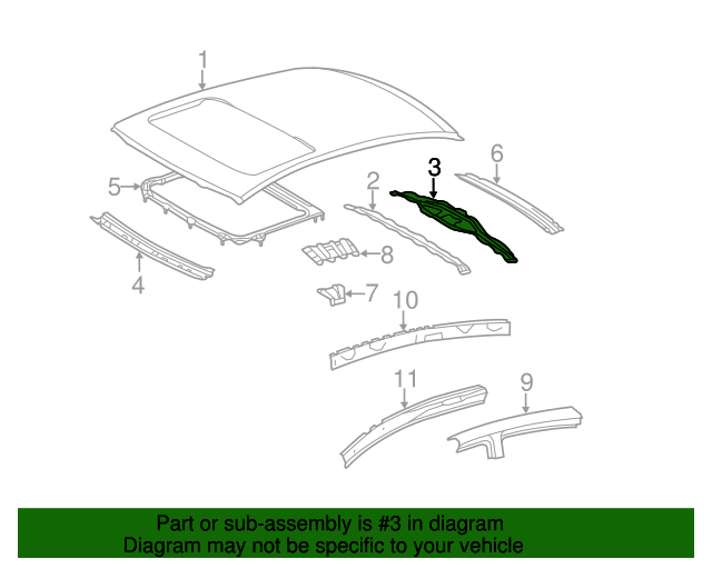 TOYOTA Genuine 63311-07020-B1 Roof Headlining Assembly