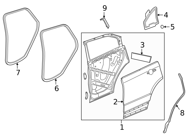 2019-2024 Cadillac XT4 Panel 84580863 | GM Parts Center
