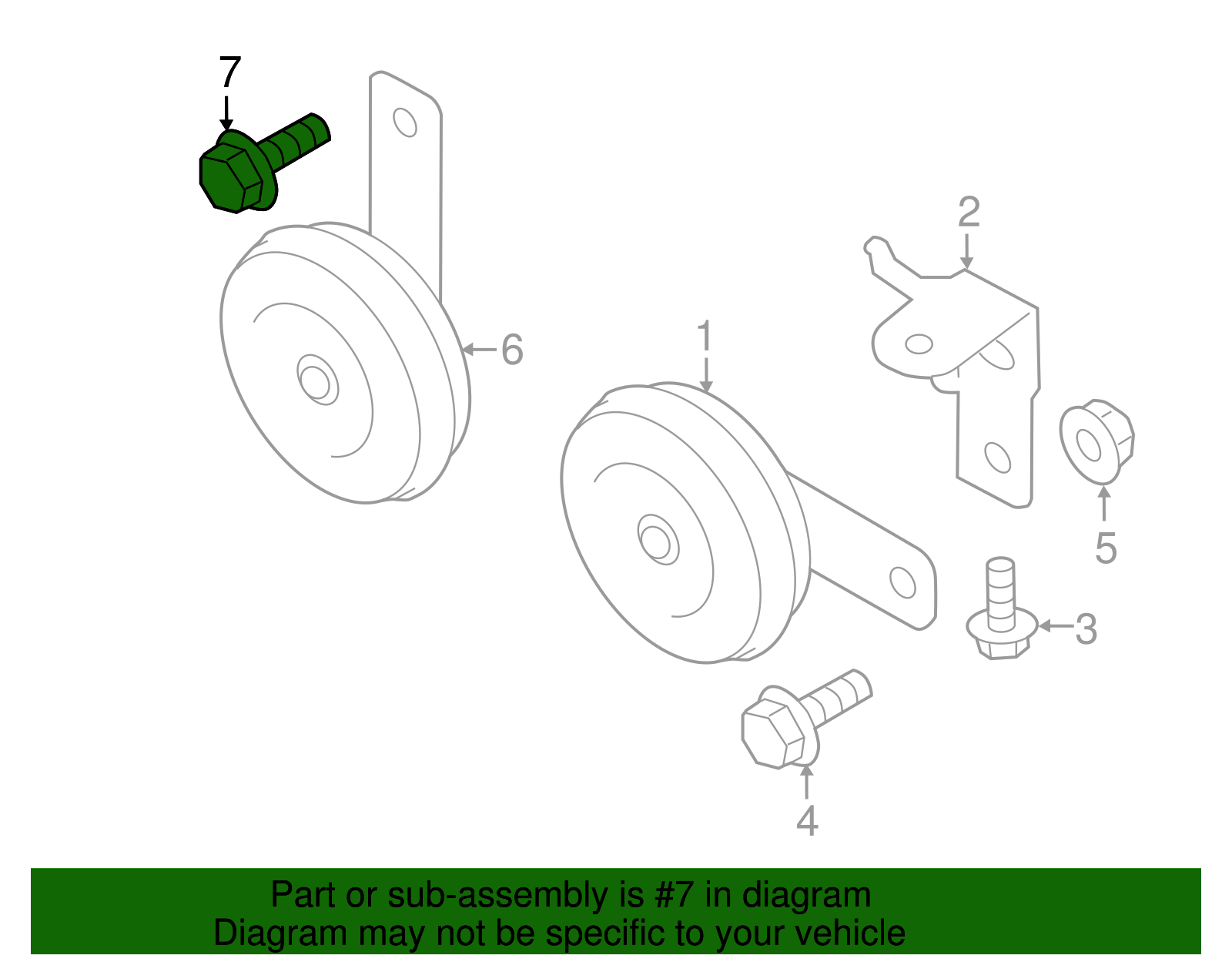 Low Note Horn Bolt - Scion (SU003-02929)