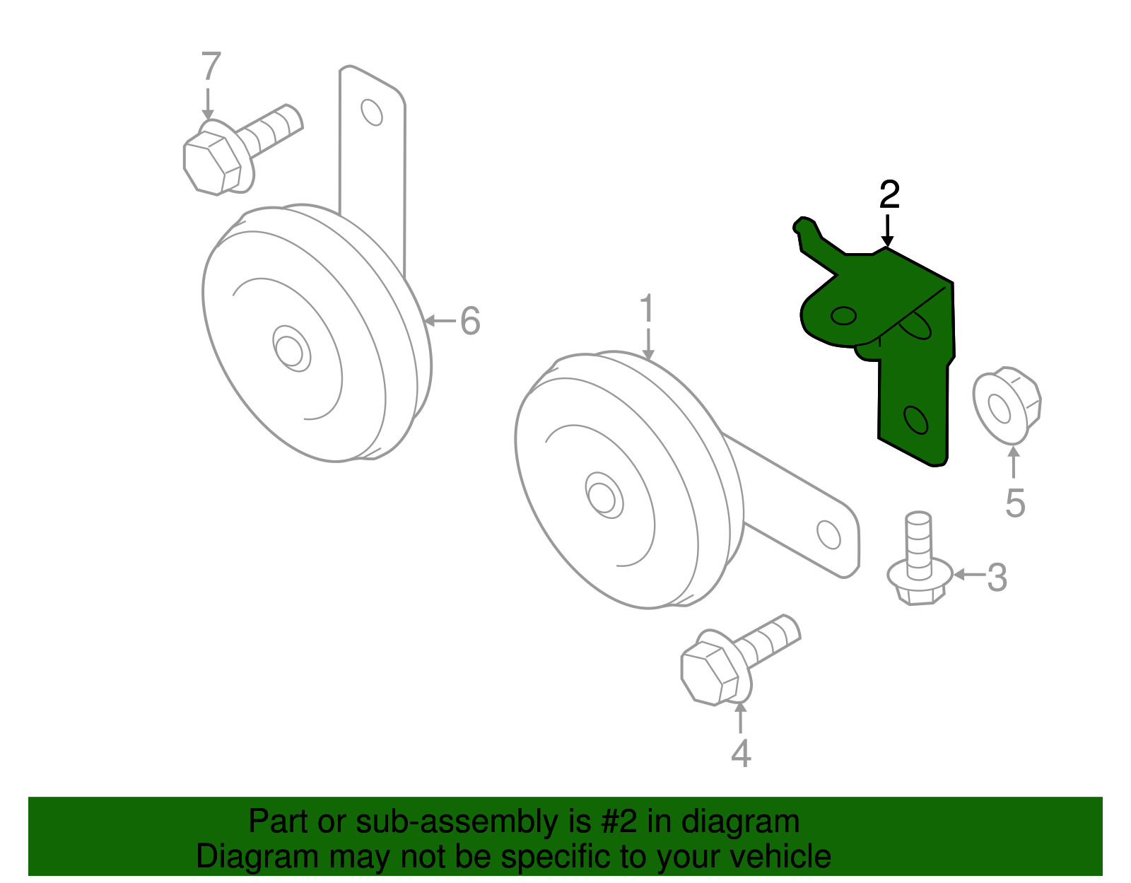 Horn Bracket - Scion (SU003-02629)