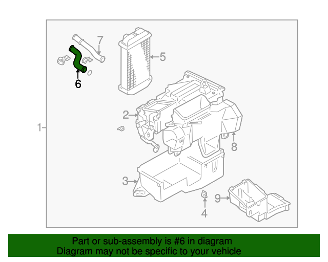 8715635030 Heater Core Connector 19962002 Toyota 4Runner OEM