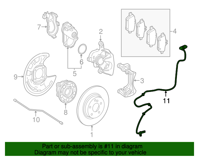 SENSOR RADDREHZAHL MERCEDES BENZ 30481 A.B.S