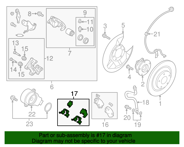 K0Y12649ZA Brake Pads Retainer Kit 20132015 Mazda CX5 Mazda Swag