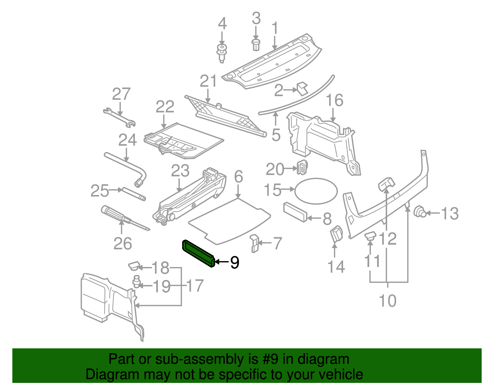 Side Cover - Volkswagen (8D5-863-511-E94)