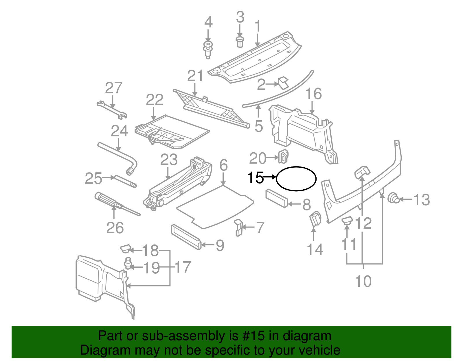 Insert - Volkswagen (8D0-863-327)