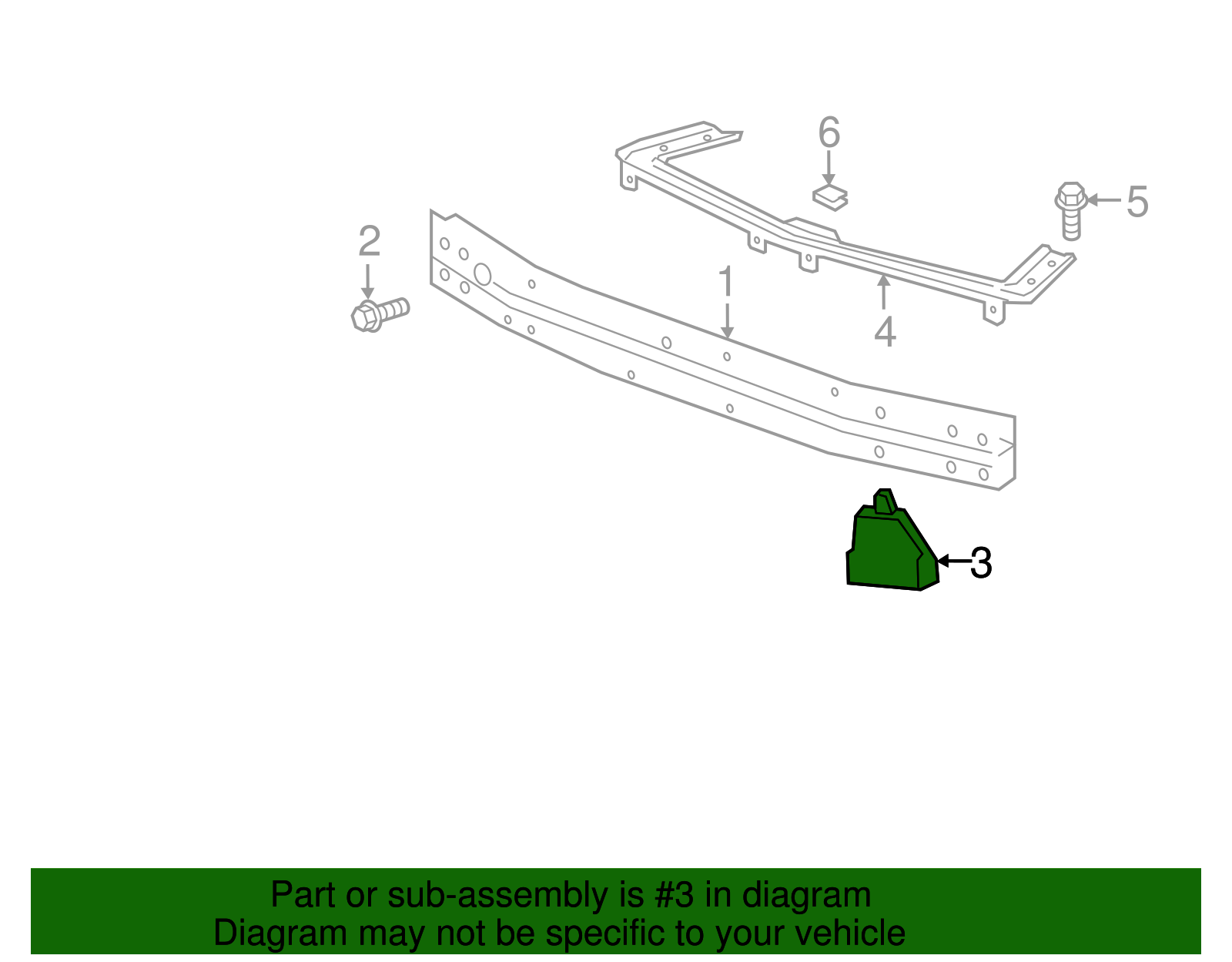 2016-2020 Buick Envision Front Bumper Fascia Energy Absorber 22976851 ...