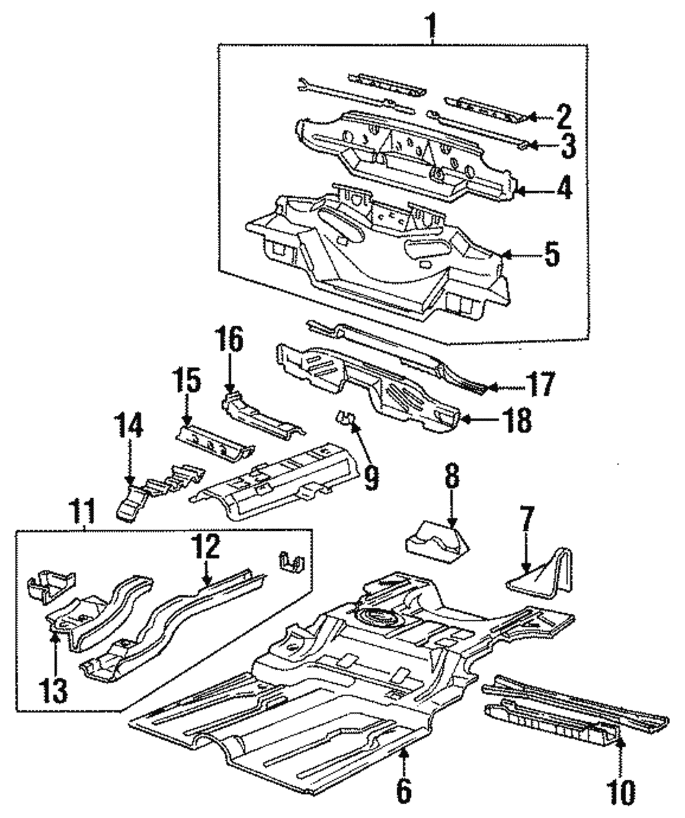Rear Rail - GM (88890667)