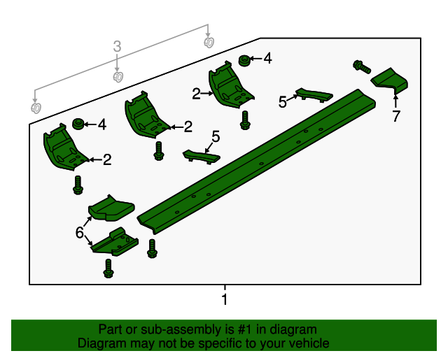 20182023 Ford Expedition Running Board JL1Z16450FA Varsity Ford