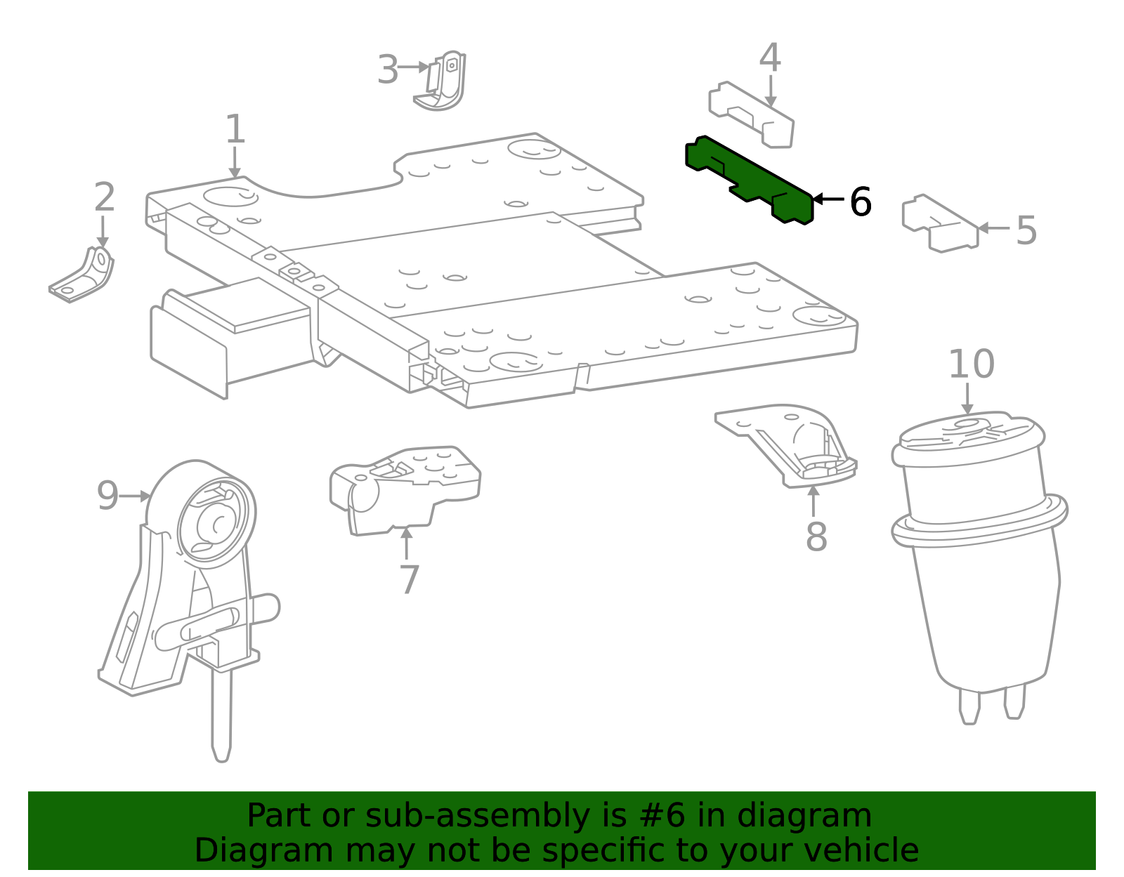 Mount Plate Cover - Toyota (1A942-77010)