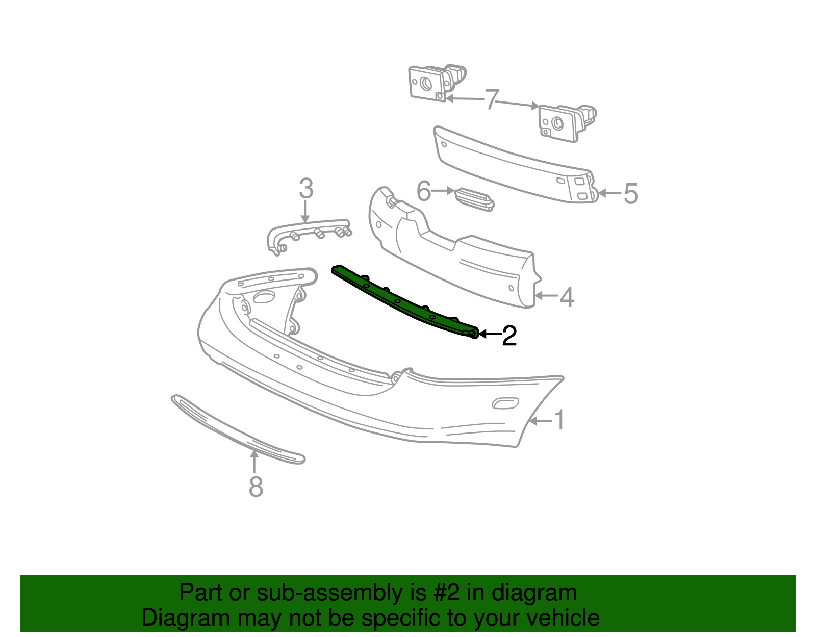 Bumper Cover Support - Ford (YF1Z-17D995-BA)
