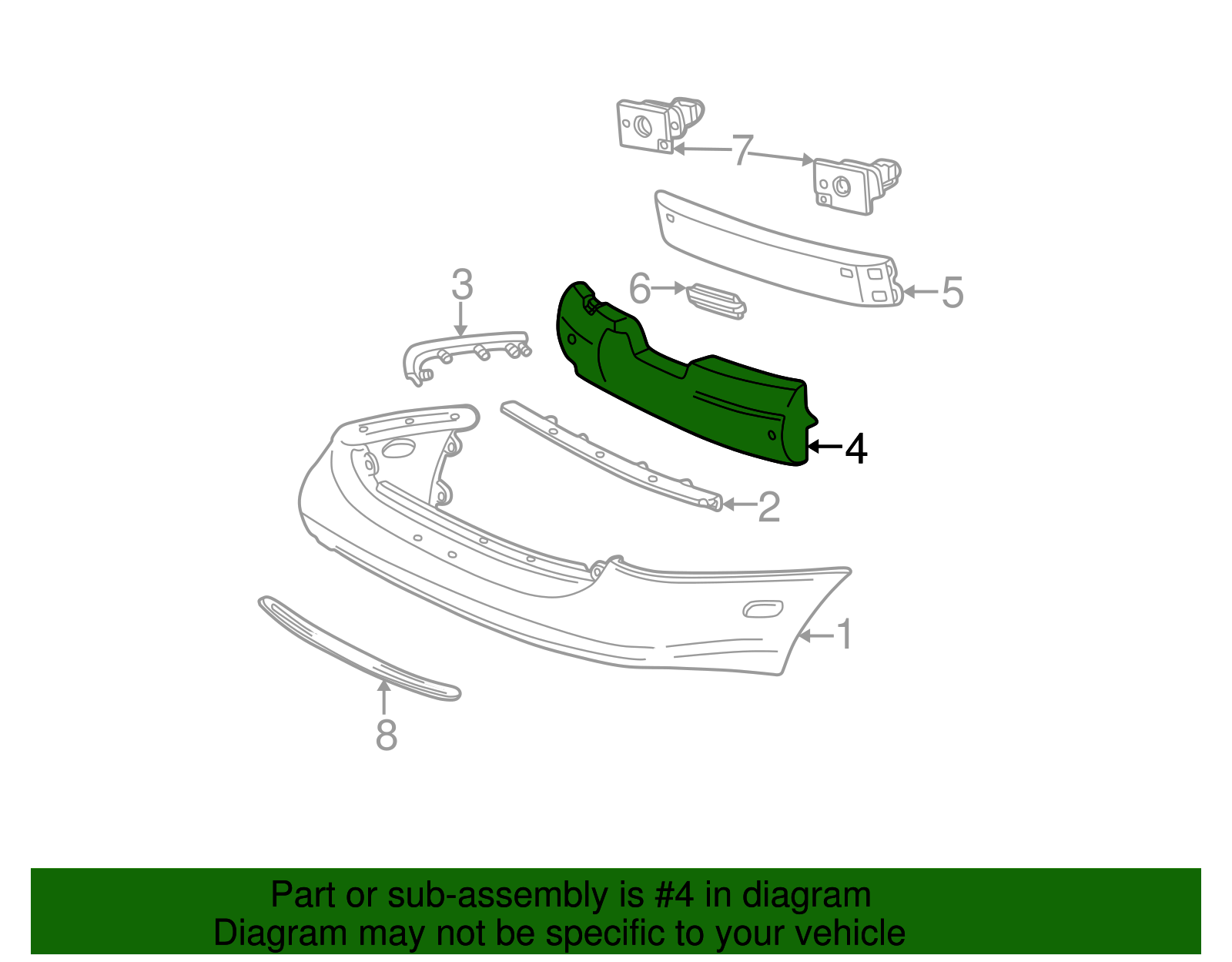 Bumper Impact Absorber - Ford (YF1Z-17787-BB)