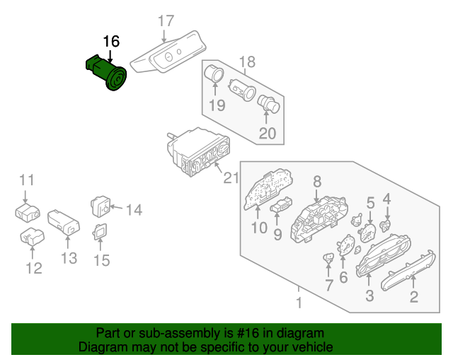 19992005 Mazda Miata Hazard Switch NC10664H0