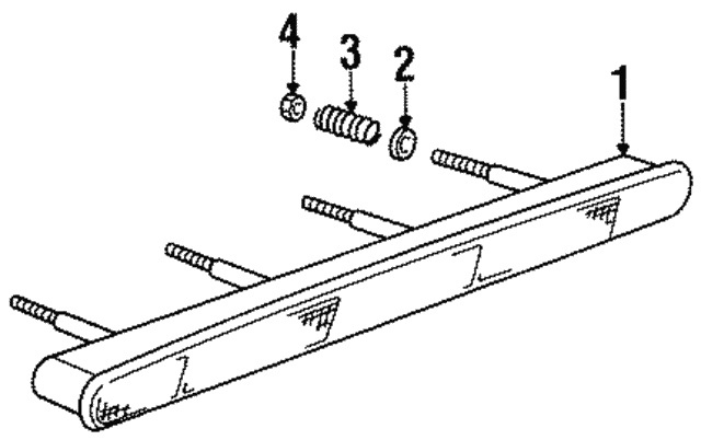 Genuine BMW 63-25-8-362-393 | High Mount Lamp Spring | FREE Shipping on ...