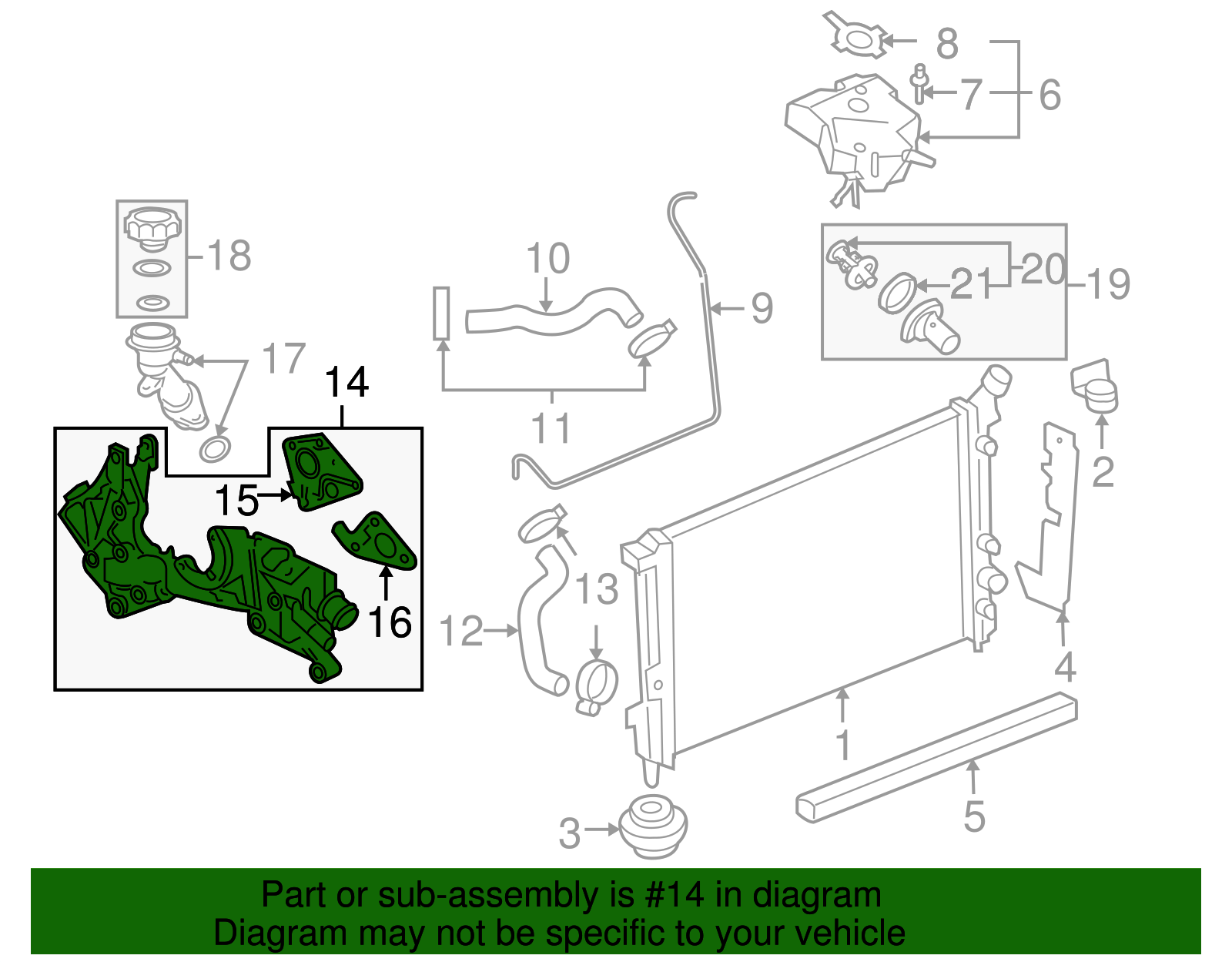 Thermostat Bypass Hose - GM (12589978)
