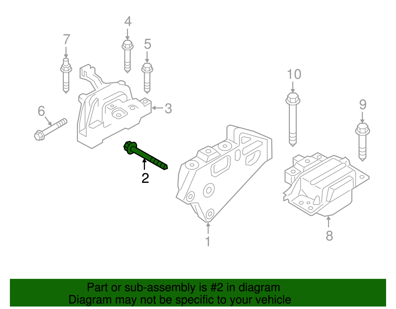Side Mount Bolt - Volkswagen (N-106-648-01)