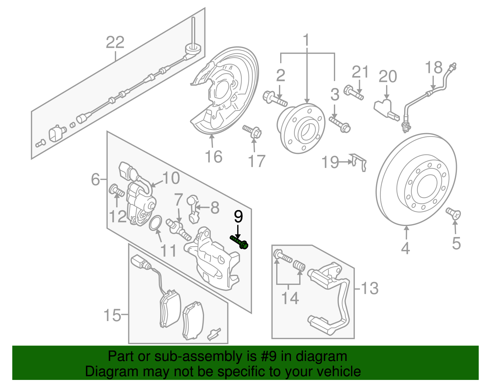 Disc Brake Caliper Pin - Volkswagen (N-010-241-24)