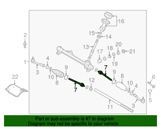 57724D3100 Inner Tie Rod 20162022 Kia Sportage Kia.Parts Store