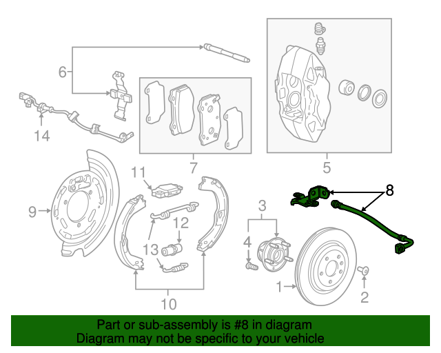 ACDelco Professional Rear Brake Hose - Driver Side Hydraulic Assembly Replacement