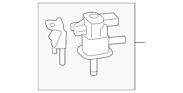 Valve Assembly,  Vacuum Switching,  No. 1 - Scion (25860-0V020)