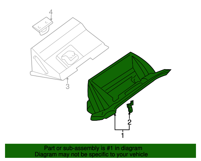 20002006 Nissan Sentra Glove Box 685005M004
