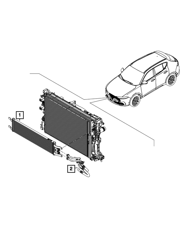 20192024 Mopar Transmission Oil Cooler 68505128AA Mopar eStore