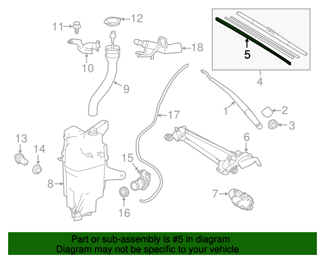 TOYOTA OEM Wiper Washer-Liftgate Tailgate Hatch-Blade Refill 8521442040 TOYOTA OEM Wiper Washer-Liftgate Tailgate Hatch-Blade Refill 8521442040