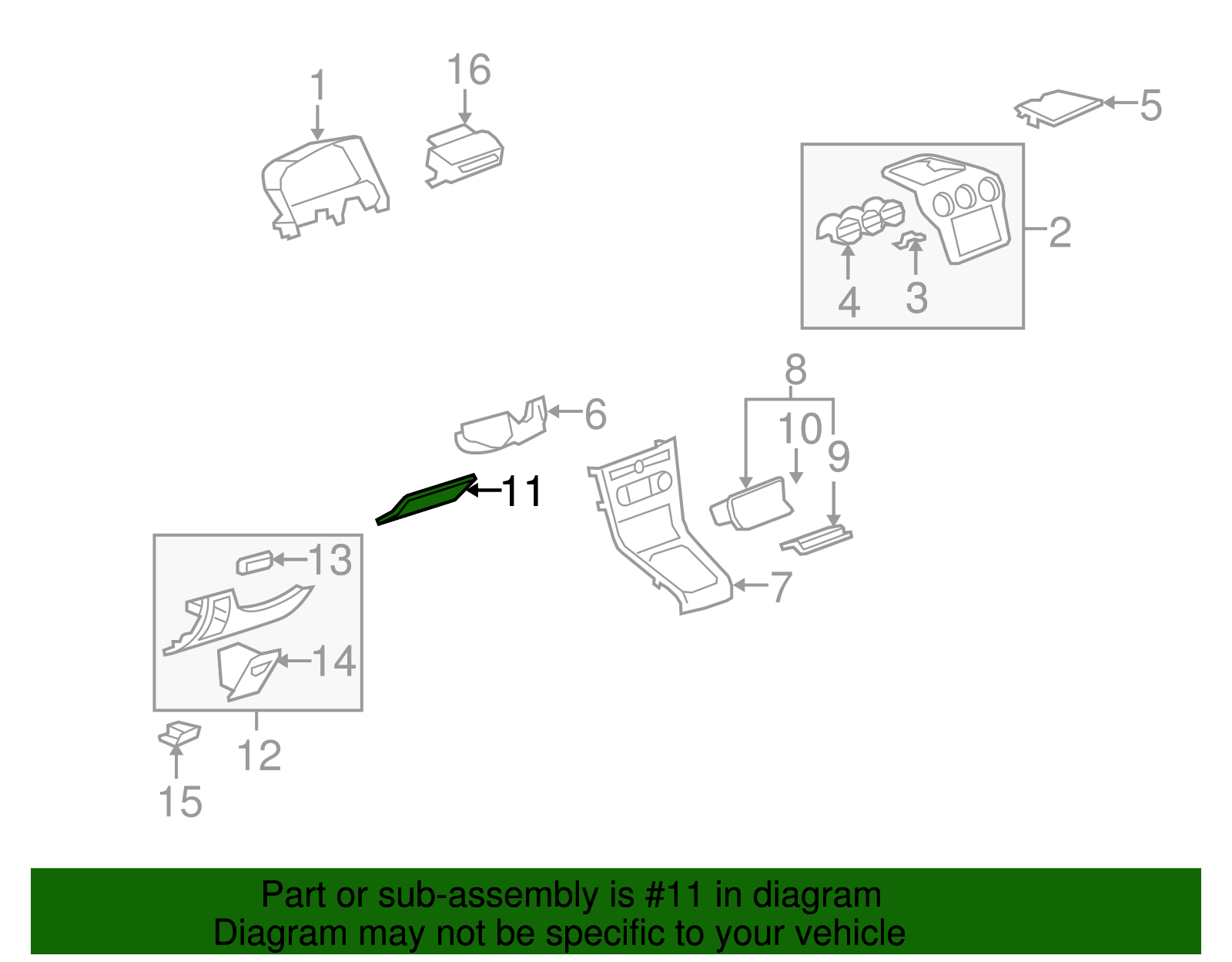 Instrument Panel Knee Bolster - GM (96465021)