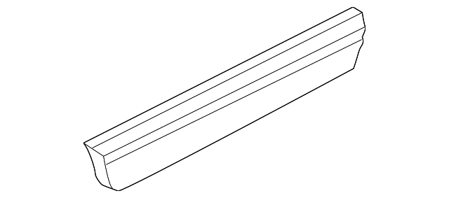 Primed Rear Passenger Side Door Molding - GM (88944486)