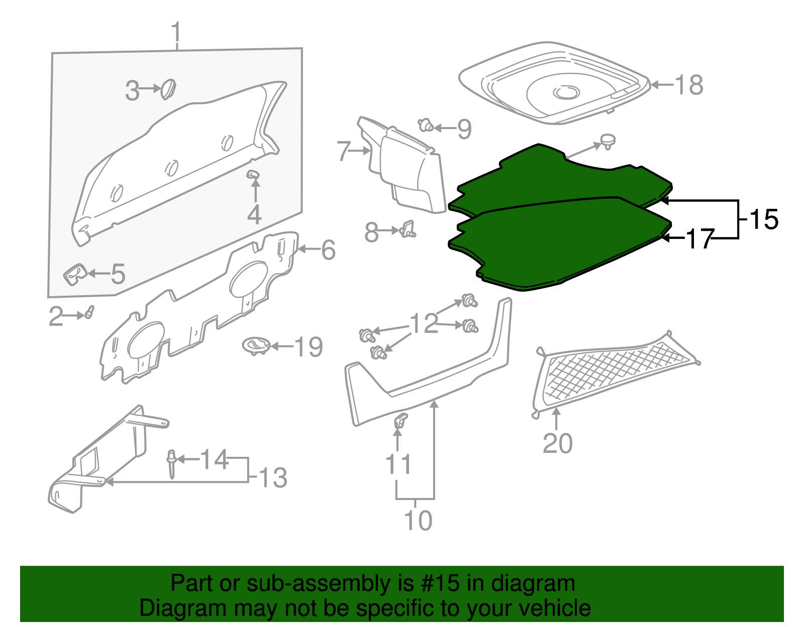 Floor Cover - Buick (25753782)
