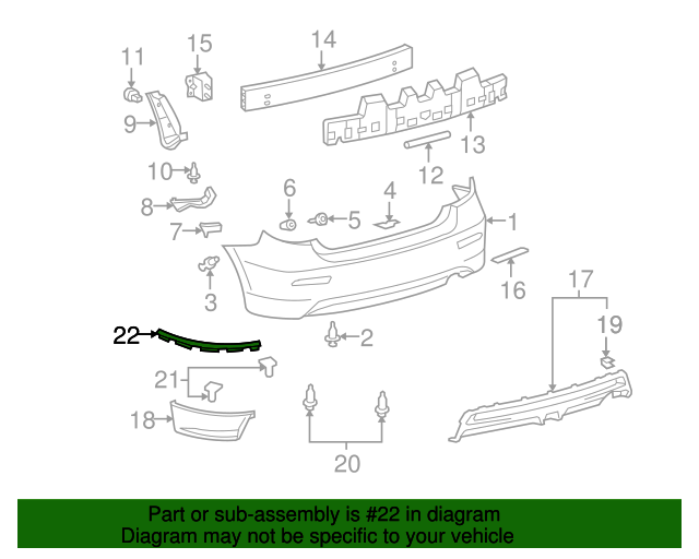 Genuine Toyota 76869-02020-B0 Spoiler Protector