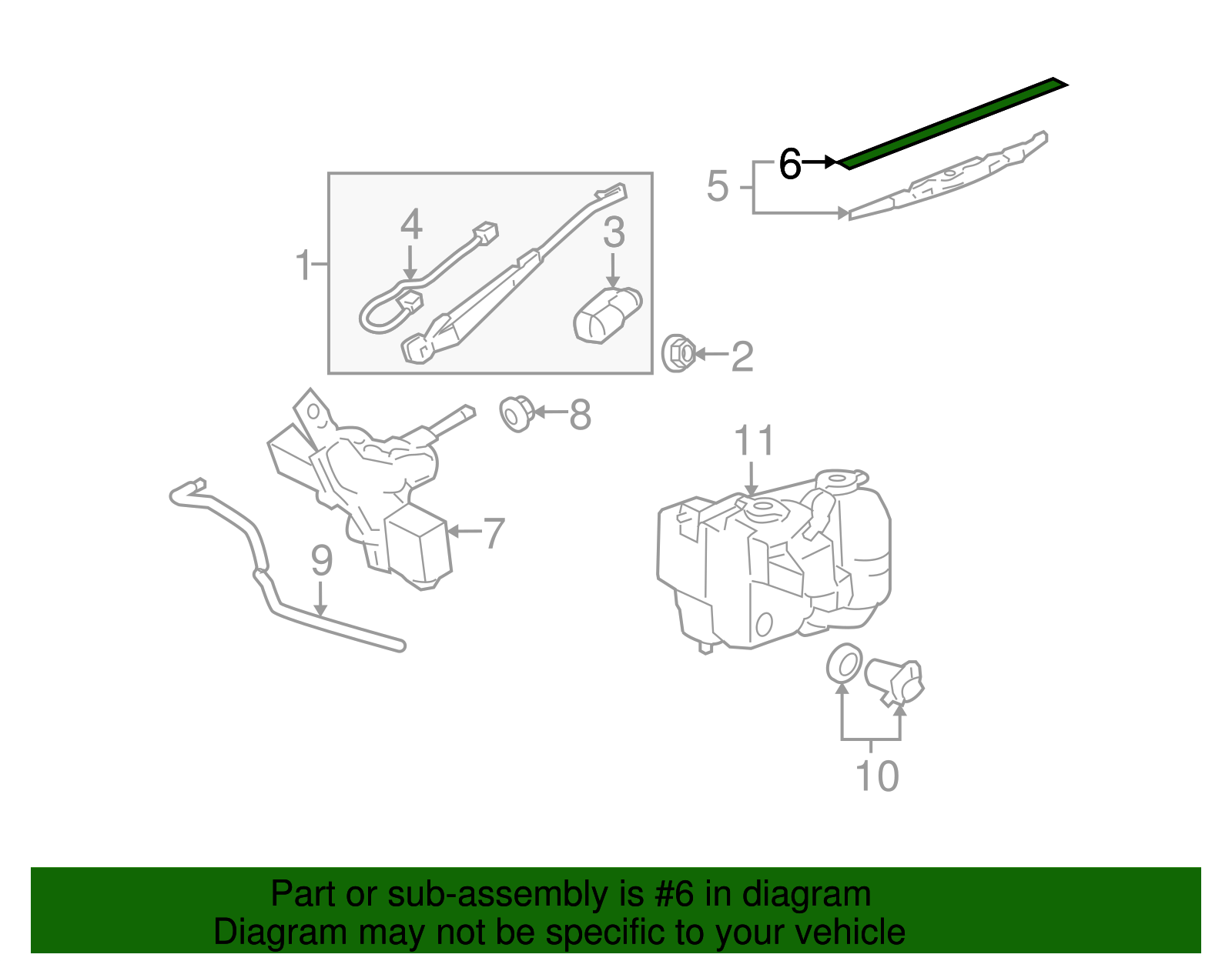 Wiper, W/S - GM (10389557)