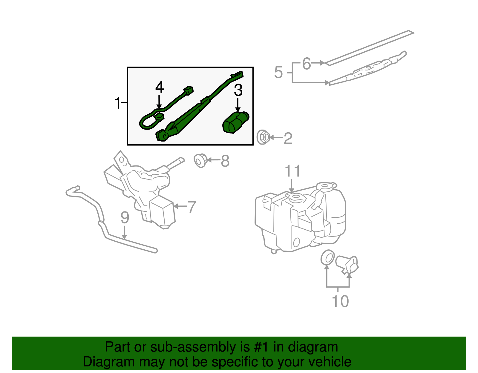 Arm, R/Wdo Wpr - GM (10389569)