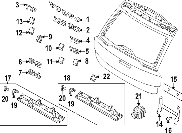 Genuine Nameplate for 2021-2023 Volvo XC90 | Part# 32285655 | Over 