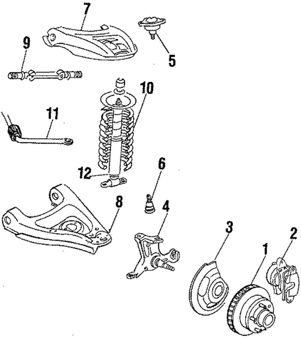 Premium Gas Charged Front Shock Absorber - GM (88945324)