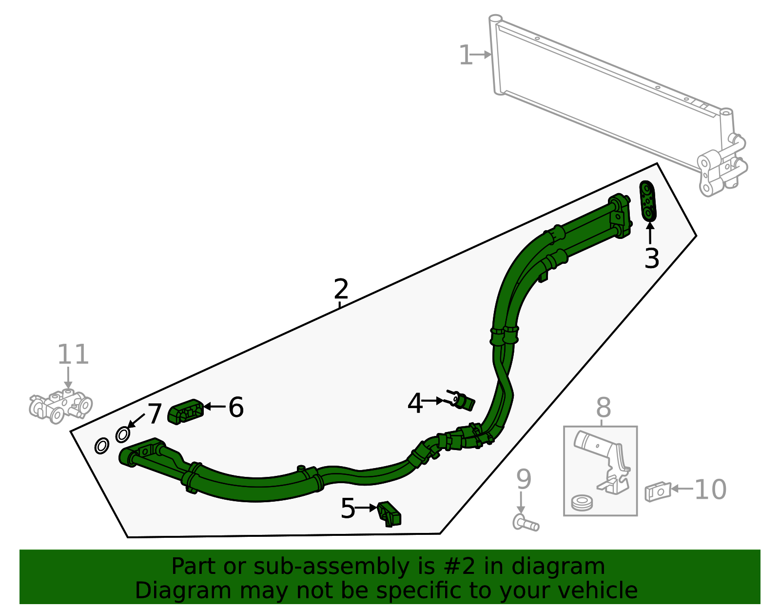 Transmission Fluid Cooler Inlet and Outlet Pipe - GM (84011932)