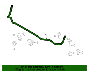 33-55-6-853-474 - Suspension Stabilizer Bar 2012-2023 BMW ...