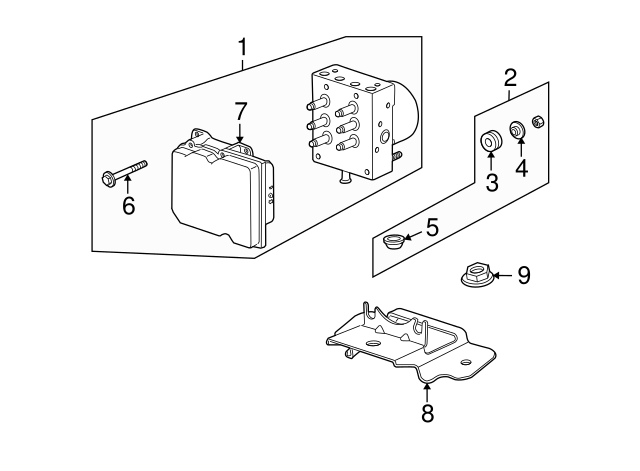 ACDelco GM Original Equipment Electronic Brake And Traction Control Module - 25881057