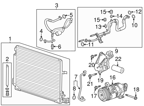 GM OEM A//C AC Condenser//Compressor//Line-Compressor Bolt 11588742