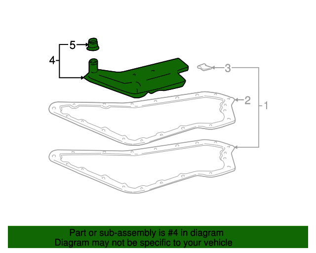 2008 Chevrolet Cobalt Automatic Transmission Pressure Control Solenoid Valve Filter 24240607